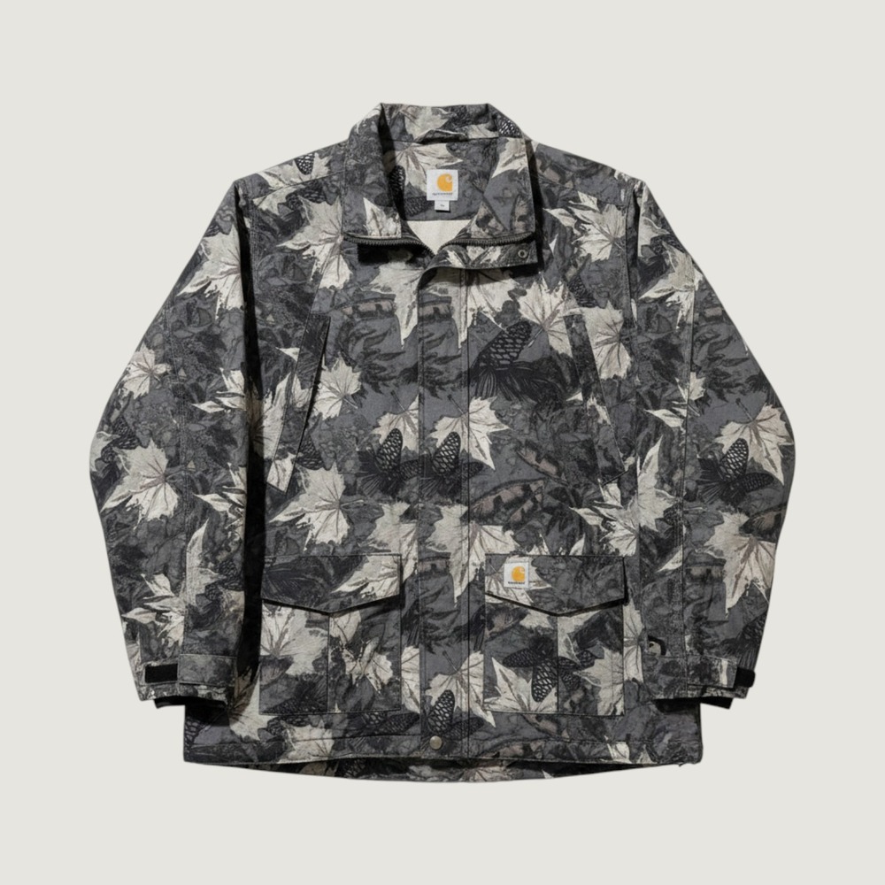 Carhartt Camouflage Leaf AOP Jacket Coat Womens XXL 20 Full Zip Workwear Outdoor